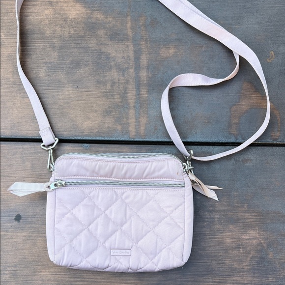 Vera Bradley triple compartment Quilted Crossbody Bag- Dover Mauve - Picture 4 of 10